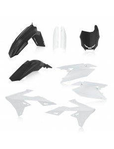KIT PLÁSTICOS COMPLETO ACERBIS SUZUKI RM-Z 250 2019 - 2020 BRANCO / PRETO